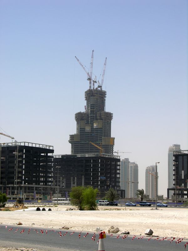Dubai Sheikh Zayed Road 12 Burg Dubai Under Construction July 2006